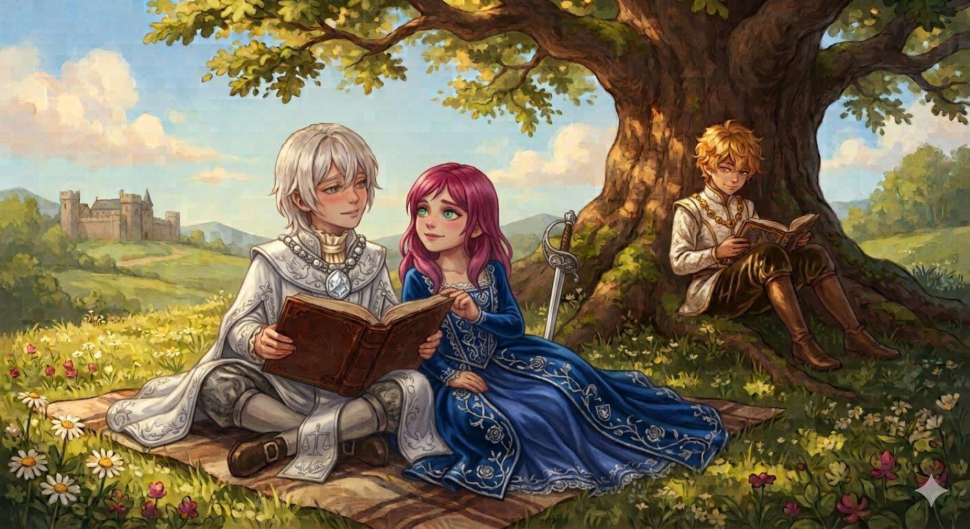 Адриан - 10 лет, Рафаэль - 10 лет и Хеллария - 8 лет